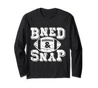 Bend And Snap Football | Funny Cute Game Day Touchdown Maglia a Manica