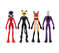 Bend-Ems - Miraculous Ladybug - Le action figure originali pieghevoli e snodabili degli anni '90 sono tornate! Ottimi regali di compleanno per bambini
