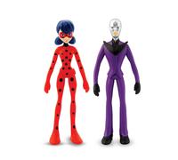Bend-Ems - Miraculous Transformation Pack Miraculous Superheroes Flexible Action Figures Poseable Bendable Toys for Kids Toy Gift Durable Collectible