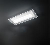 Bend Plafoniera LED 51W 3060LM - CCT 3000K 4000K 6000K in metallo colore bianco 70X30cm
