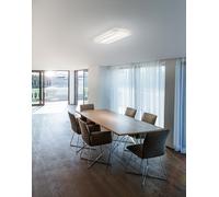 BEND Plafoniera LED 51W CCT 3000°/4000°/6000°K in metallo e plexiglass 70cm