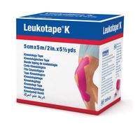 LEUKOTAPE K 5CMX5MT MEDIA ROSA