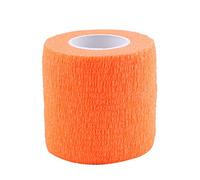 Benda autoadesiva, Benda elastica coesiva atletica, 5 rotoli/set Nastro per bendaggio autoadesivo impermeabile Giunti per le dita Avvolgere la cura dello sport(arancia)