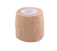Benda autoadesiva, Benda elastica coesiva atletica, 5 rotoli/set Nastro per bendaggio autoadesivo impermeabile Giunti per le dita Avvolgere la cura dello sport(Giallo chiaro)