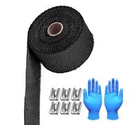 Benda Di Scarico | Rullo di Protezione 10 Metri,Nastro di Protezione Termica,Per Silenziatore di Automobili, Moto, Camion, Turbine Tubi di Scarico