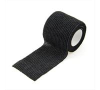Benda elastica autoadesiva sportiva per cuscinetti di supporto per ginocchia, dita, caviglia, palmo, spalla, 5 cm x 4,5 m, nera