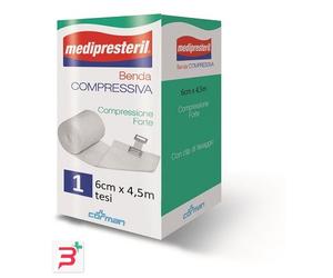 BENDA MEDIPRESTERIL COMPRESSIONE FORTE M4,5X6CM TESI