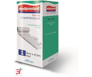 BENDA MEDIPRESTERIL COMPRESSIONE FORTE M4,5X8CM TESI