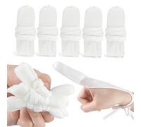 Benda per dita, 5 pezzi, protezioni per le dita spesse, traspiranti, tubolari, per la cura delle ferite, coperture per la punta delle dita, per giardinaggio, cucina, artigianato