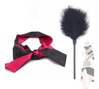 Benda per dormire in raso, bastone peloso ipnotico, 2 pezzi