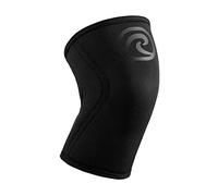 Benda per ginocchio Rehband Rx, fascia per ginocchio in neoprene da 7 mm per sollevamento pesi e powerlifting, protegge le articolazioni e stabilizza i muscoli, Colore:Carbon/Nero - 1 Pezzo, Misura:XL