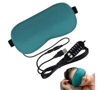 Benda per gli occhi riscaldata, cuscinetto riscaldante regolabile per occhi, cuscinetto riscaldante elettrico per occhi asciutti, con cinturino regolabile e temperatura, impacco termico per lavoro e