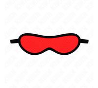 Benda per Occhi BDSM Kink Masked Allure - Rosso, 20 x 7 cm