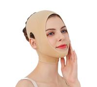 Benda Post-chirurgica Della Cinghia Del Mento Per Le Donne Indumento Di Compressione Del Collo Avvolgere Face Slimmer, Jowl Stretching(L)