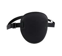 Benda sull'occhio del pirata, benda sull'occhio singola nera unisex, benda sull'occhio morbida regolabile for un occhio, costume cosplay pirata for adulti