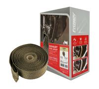 BENDA TERMICA MARMITTA COLLETTORI AUTO MOTO RESISTENTE CALORE titanium 5CM X 5m