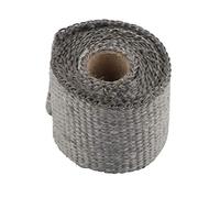 Benda Termica，Nastro Termico 2pcs 50mm x 1.5m Nastro isolante Anti-hot header Anti-hot header Nastro tubo isolante Isolamento del calore Accessori per moto in fibra di vetro(Gray)