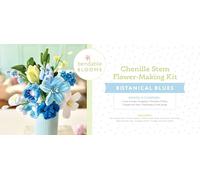 Bendable Blooms Chenille Stem Flower-Making Kit Botanical Blues: Everything You Need to Make a Beautiful Floral Bouquet: Over 140 Chenille Stems with ... Grosgrain Ribbon, and an Instruction Leaflet