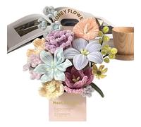 Bendable Velvet Stem - Eternal Pack, Easy Twist Set for Petal Shaping, Realistic Flower Tool, Complete DIY Supply with Fade-Resistant Pigment, Versatile Hobby Kit for Arranging and Decorating