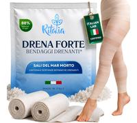 BENDAGGI DRENANTI GAMBE BENDAGGI DRENA FORTE 37% SALI DEL MAR MORTO EFFETTO RINF