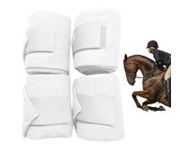 Bendaggi per gambe di cavallo, 4 pezzi fasce elastiche per gambe di cavallo, 249 cm accessori equestri morbidi con protezione per la fasciatura per camminare, l'allenamento e il salto