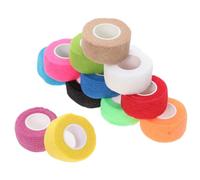 Bendaggio Coesivo, 12 Rotoli Benda Elastica Coesiva 2,5cm x 4,5m Benda Benda Nastro Autoadesivo Salvapelle Sport Nastro Bendaggio Sportivo per lesioni Sportive, Polso, Ginocchio