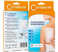 Bendaggio sterile per ferite 8 x 10 cm Cutiderm 10 St