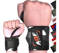 Bende a Supporto Polsi Sollevamenti Powerlifting dell’AQF Palestra Allenamento Polsino per Pugno - Vendute al Paio e Taglia Unica Adatta a Tutti (Grigio Camo)