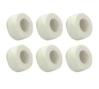 Bende coesive, autoadesive non tessute elastiche per lo sport, nastro per polso e caviglia, morbido e traspirante, 2,5 cm x 4,5 m, 6 rotoli di colore bianco