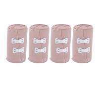 Bende Elastiche per Bendaggi, 4 Rotoli 7.5 cm x 4.5 m Benda Elastica Lavabili e Riutilizzabili, Benda Elastica Compressiva con Clip in Metallo per Stabilizzare Muscoli e Articolazioni