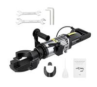 Bender idraulico elettrico idraulico, macchina per piegatura portatile, a basso rumore, piegatura fino a 4-25 mm con capacità di angolo di 0-90 °, armatore di flessione rapida 5s(NRB-25A)