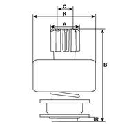 Bendix motorino di avviamento F 032 139 520 HC-Cargo
