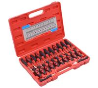 Bendmaxx Set di 23 strumenti di sblocco in plastica con organizer, adatto per connettori rotondi e piatti, 23 pezzi in valigetta per auto, moto, riparazione auto e officina