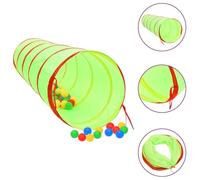 Bendmaxx Tunnel da gioco per bambini, verde, in robusto poliestere, lunghezza 175 cm, con borsa per il trasporto, ideale come tenda per gattonare e nascondiglio per giardino, cameretta dei bambini