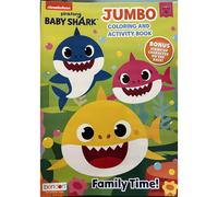Bendon Baby Shark Jumbo Coloring Book and Activity Book (1 libro ~ 80 Pagina)