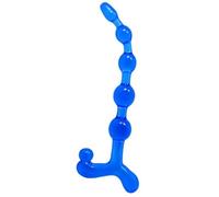 Palline Anali Flessibili Baile Twist - TPR Nodulate, Blu