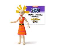 BendyFigs The Noble Collection Rugrats Cynthia - Noble Toys 16 cm Bendable Posable Collectible Doll Figure with Stand and Mini Accessory
