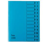 Bene 084800BL Cartellina con divisori DIN A4 230g/m² Farbe: Blu DIN A4 PVC Num