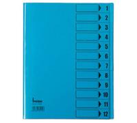 Bene 084800BL Cartellina con divisori Ordnungsmappe Blu DIN A4 PVC Numero scomp