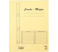 bene 111000GE Combi Folder A4 Yellow Pack of 5