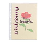 Bene 206825 WS Strong Plastic Poly Pockets Wallet Sleeves Top Opening 100 Micron