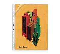 Bene 207225 CL Punched Pockets A4 Open Top and Side Opening Pack of 25, Transpar