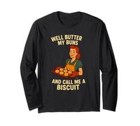 Bene Burro Il mio Panini e Chiamami un Biscotto -50s casalinga Pun Maglia a Manica