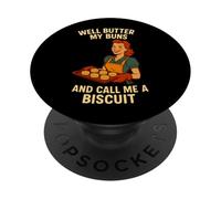 Bene Burro Il mio Panini e Chiamami un Biscotto -50s casalinga Pun PopSockets PopGrip Adesivo