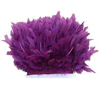 Bene Omnia - Frange in vera piuma di tacchino per Millinery Fascinator Craft Dress Making 43 colori (1 metro, # 36 fresia)