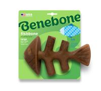 Benebone Lisca di pesce gioco per cani - Grande: circa L 21 x P 12 cm