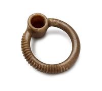 Benebone Ring Durable Dog Chew Toy for Aggressive Chewers, Real Bacon, Made in USA, Large