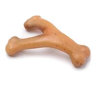 Benebone Wishbone Durable Dog Chew Toy for Aggressive Chewers, Real Chicken, Made in USA, Small