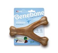 Benebone Wishbone Gioco da Masticare per Cani, Anatra, Medio | Durevole, Super Masticatore, Made in USA, Ossa per cani, Di lunga durata, Una taglia per ogni cane, Li tiene occupati