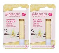 Benecos Balsamo Lab Vaniglia 2x4,8 ml Protezione per le labbra